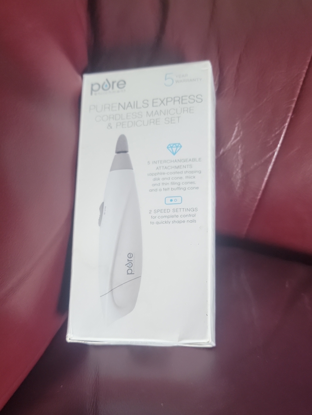 Pur Purenails Express Cordless Manicure & Pedicure Set - White